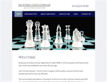 Tablet Screenshot of desouza.com.sg